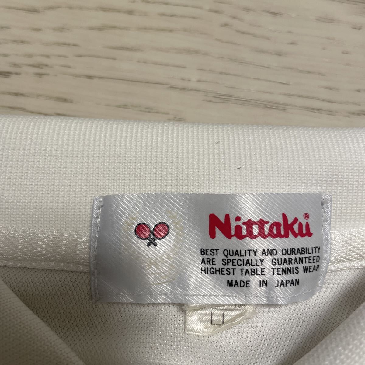Nittaku ニッタク 卓球 半袖ポロシャツ サイズLL_画像5