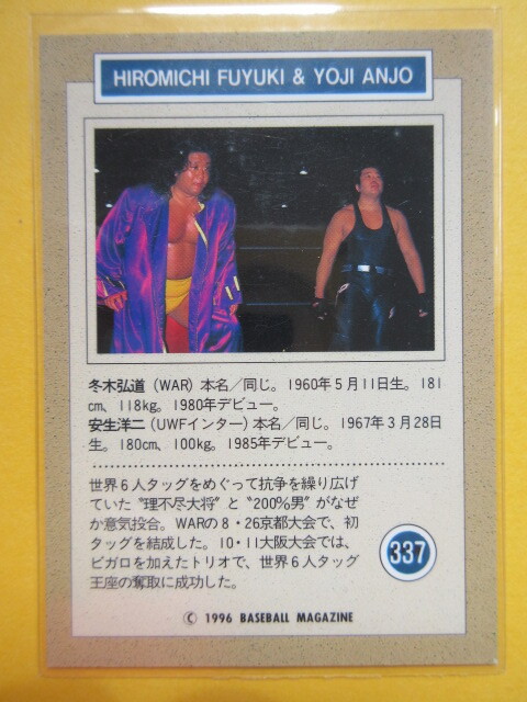 зима дерево . дорога & дешево сырой . 2 WE ARE THE TEAM! BBM Professional Wrestling карта 1996|WAR/UWF Inter National / раздел описания товара все часть обязательно чтение! ставка условия & постановления и условия строгое соблюдение!