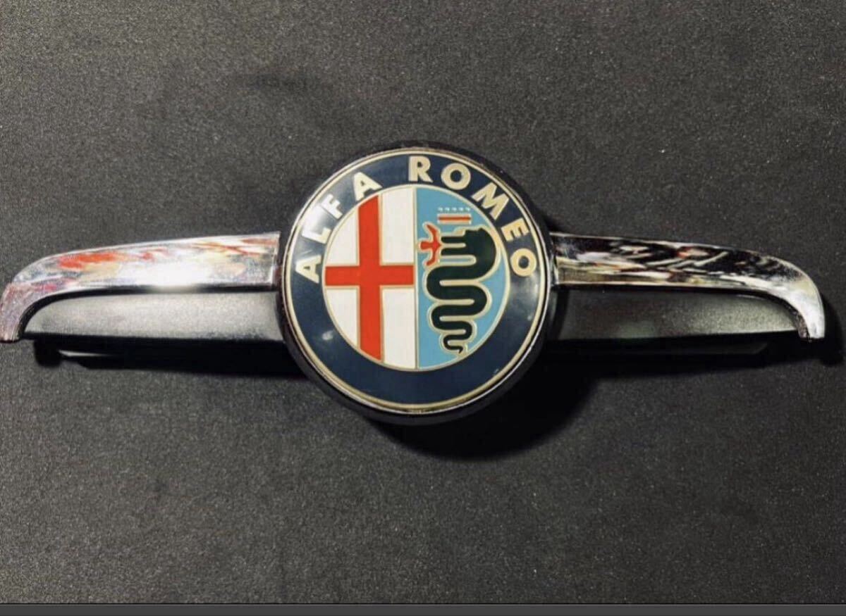 ★ Alfa Romeo アルファロメオ フロント/リアエンブレム ゴールド旧ロゴ 74mm 2個セット アルミ製 ★_画像7