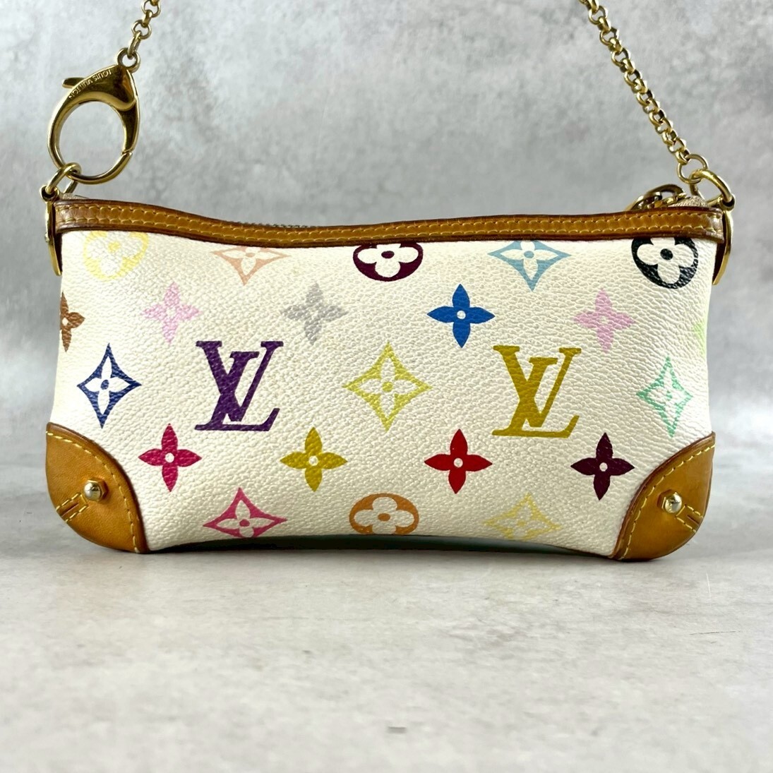  хорошая вещь *LOUIS VUITTON Mira MM аксессуары сумка цепь плечо аксессуары sowa-ru кожа многоцветный монограмма M60096 Louis Vuitton 