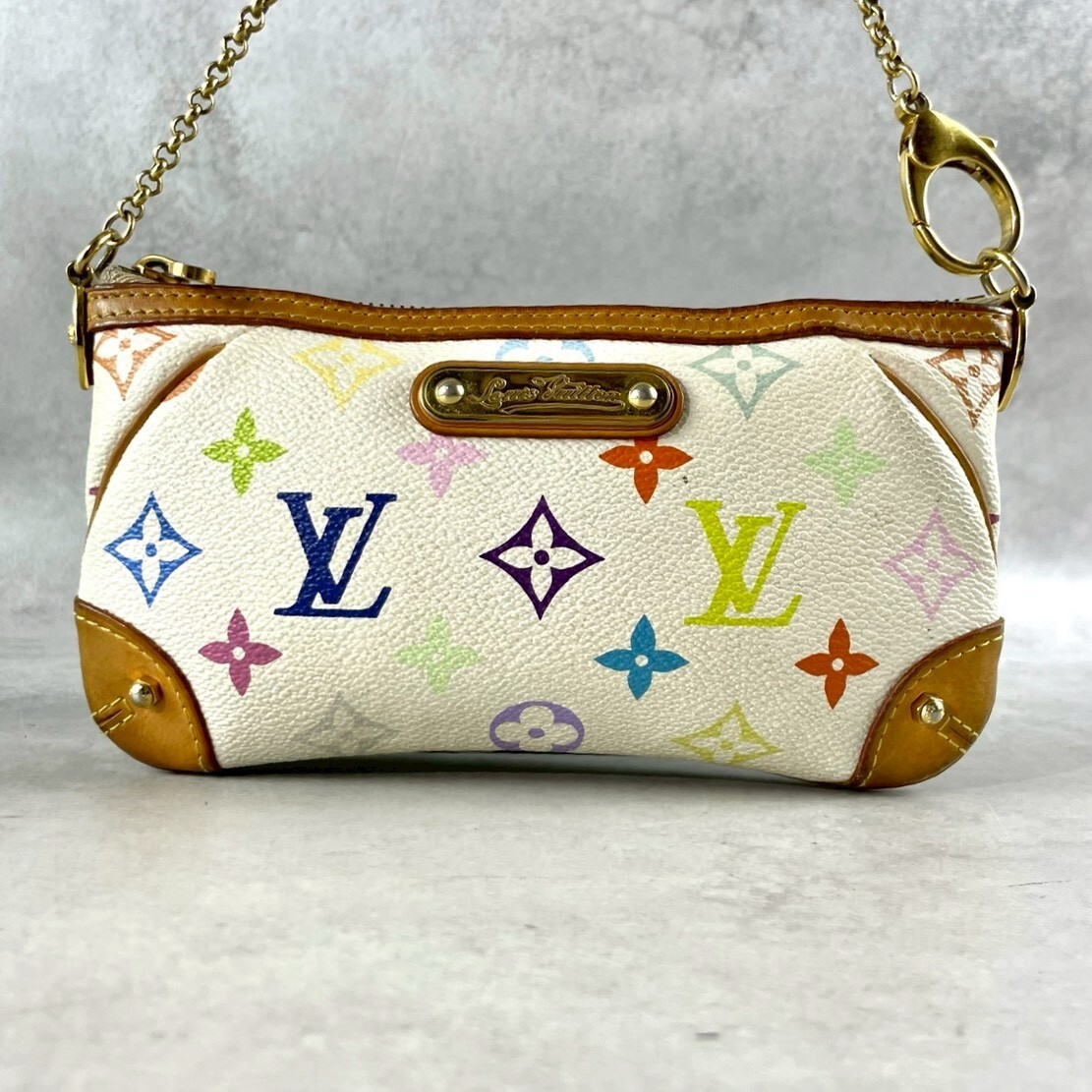  хорошая вещь *LOUIS VUITTON Mira MM аксессуары сумка цепь плечо аксессуары sowa-ru кожа многоцветный монограмма M60096 Louis Vuitton 