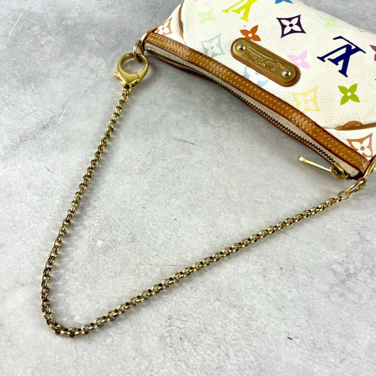  хорошая вещь *LOUIS VUITTON Mira MM аксессуары сумка цепь плечо аксессуары sowa-ru кожа многоцветный монограмма M60096 Louis Vuitton 