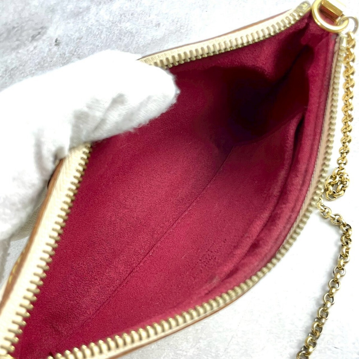  хорошая вещь *LOUIS VUITTON Mira MM аксессуары сумка цепь плечо аксессуары sowa-ru кожа многоцветный монограмма M60096 Louis Vuitton 