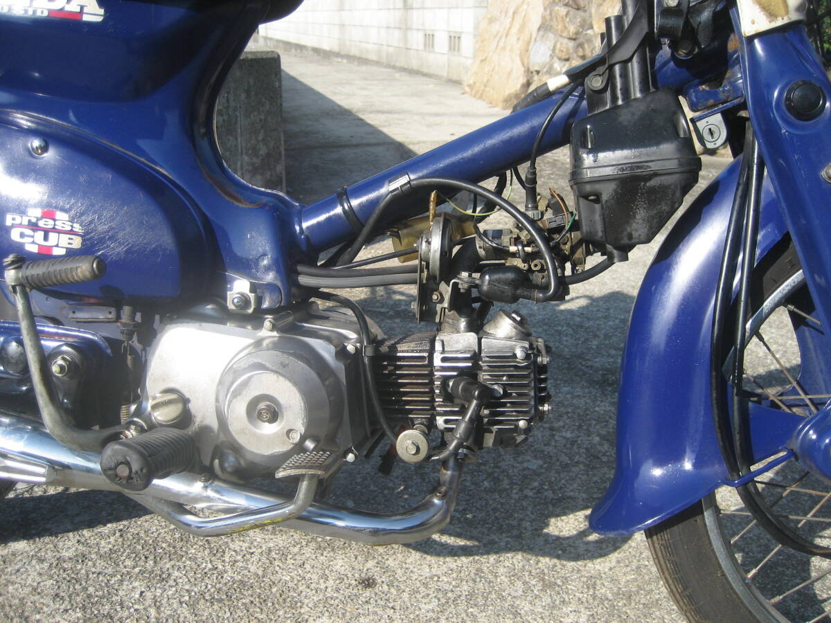 プレスカブ　ホンダ　書類有の出品です。キック。チェンジOK ！アクセル固着無！　まだまだこれからも活躍できる（CB。CL。CS）_画像2