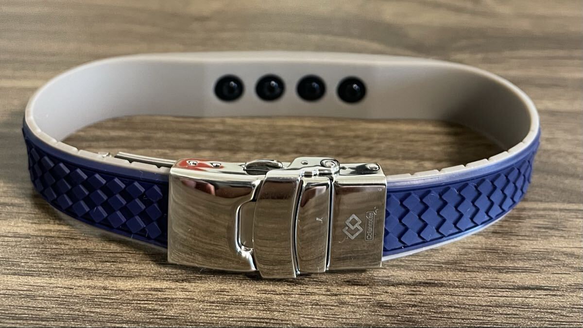 colantotte コラントッテ 磁気ブレスレット ループ QUON アビサンブルー サイズ調整可能_画像3