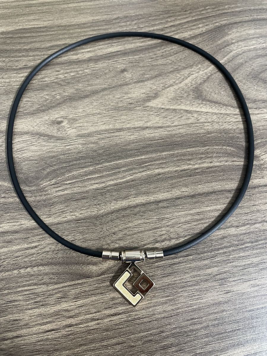 Colantotte コラントッテ 磁気ネックレス AURA mini シャンパンゴールド×ホワイトラメ L47センチ_画像1