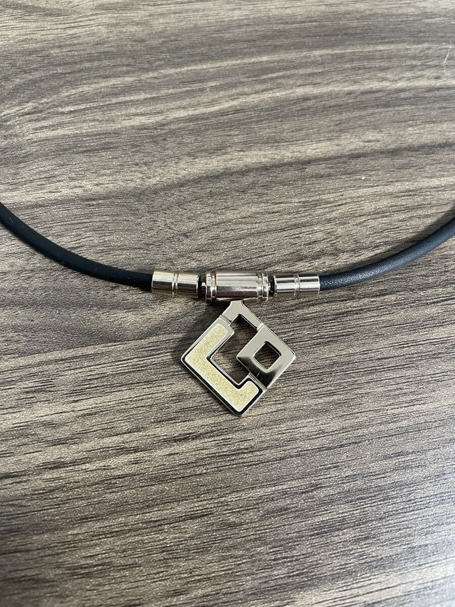 Colantotte コラントッテ 磁気ネックレス AURA mini シャンパンゴールド×ホワイトラメ L47センチ_画像2