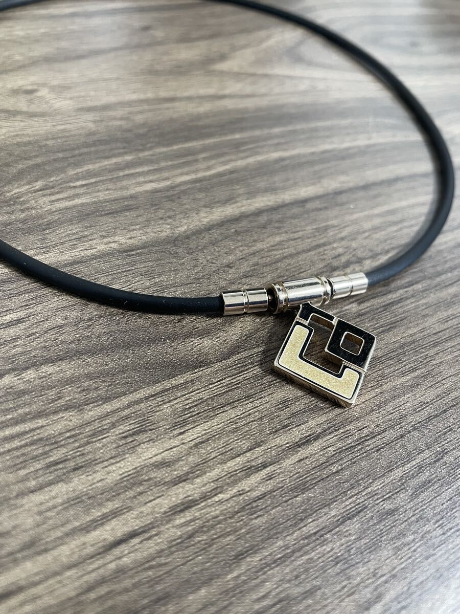 Colantotte コラントッテ 磁気ネックレス AURA mini シャンパンゴールド×ホワイトラメ L47センチ_画像3