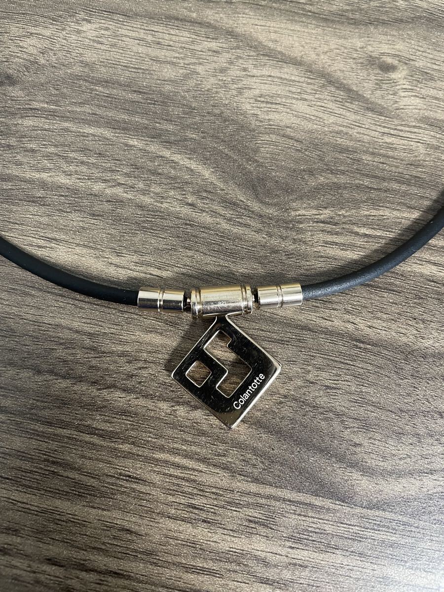 Colantotte コラントッテ 磁気ネックレス AURA mini シャンパンゴールド×ホワイトラメ L47センチ_画像6