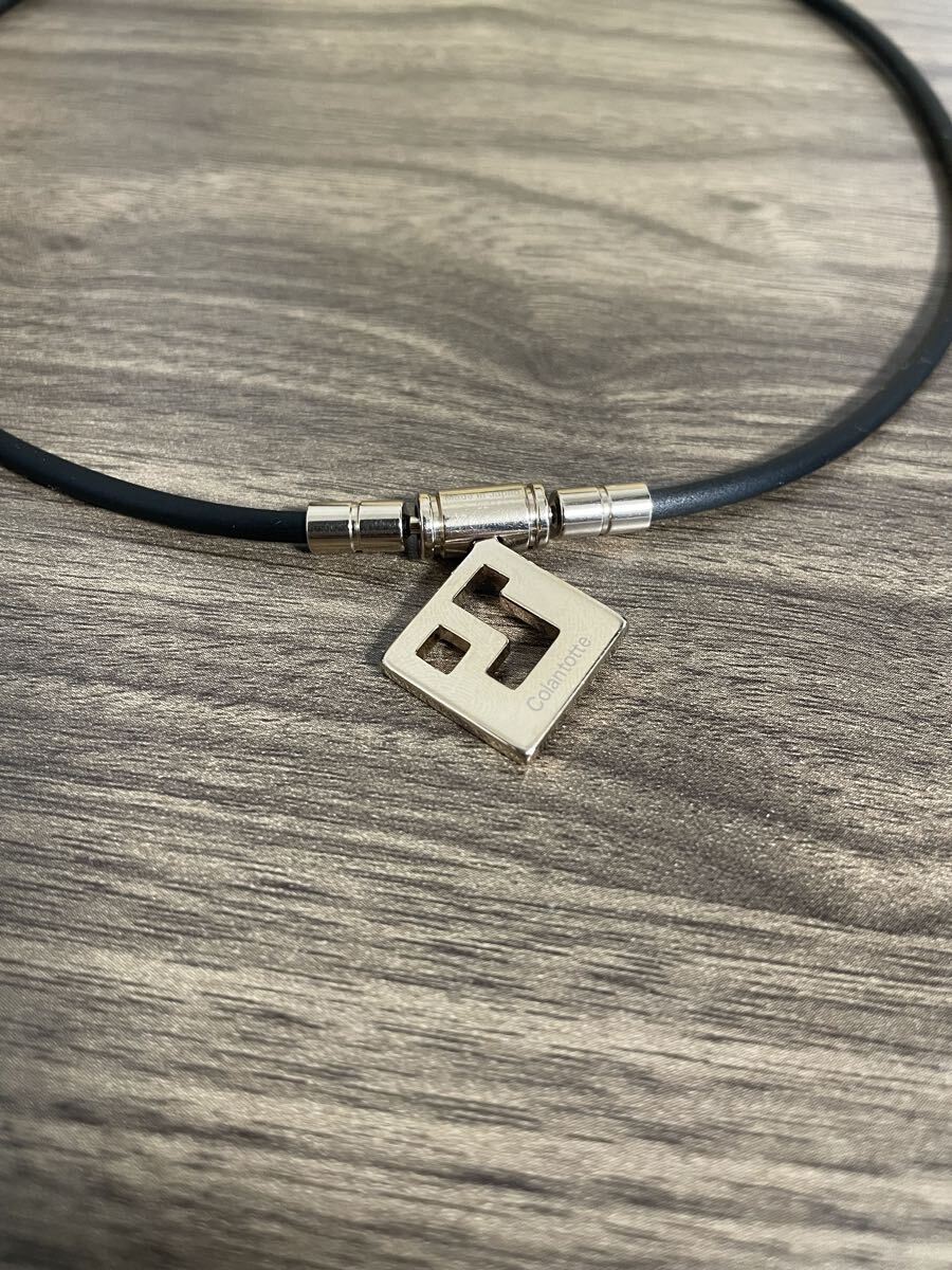 Colantotte コラントッテ 磁気ネックレス AURA mini シャンパンゴールド×ホワイトラメ L47センチ_画像7