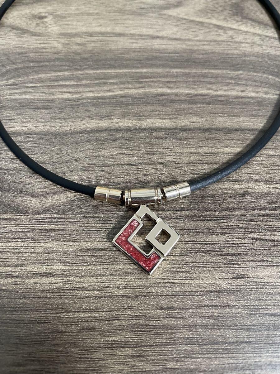 【裏面傷あり値下げ】 Colantotte コラントッテ 磁気ネックレス AURA mini シャンパンゴールド× ピンクラメ M43センチ_画像2