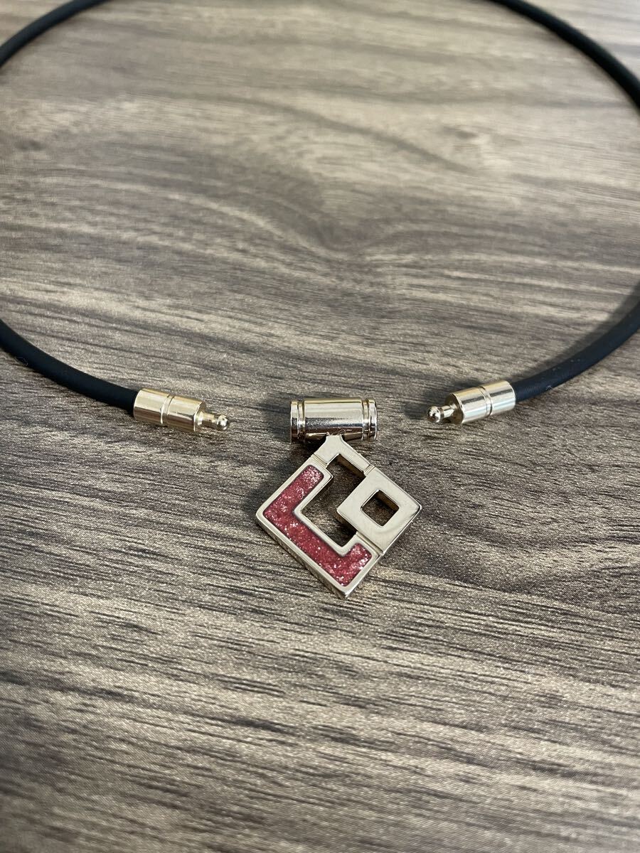 【裏面傷あり値下げ】 Colantotte コラントッテ 磁気ネックレス AURA mini シャンパンゴールド× ピンクラメ M43センチ_画像4