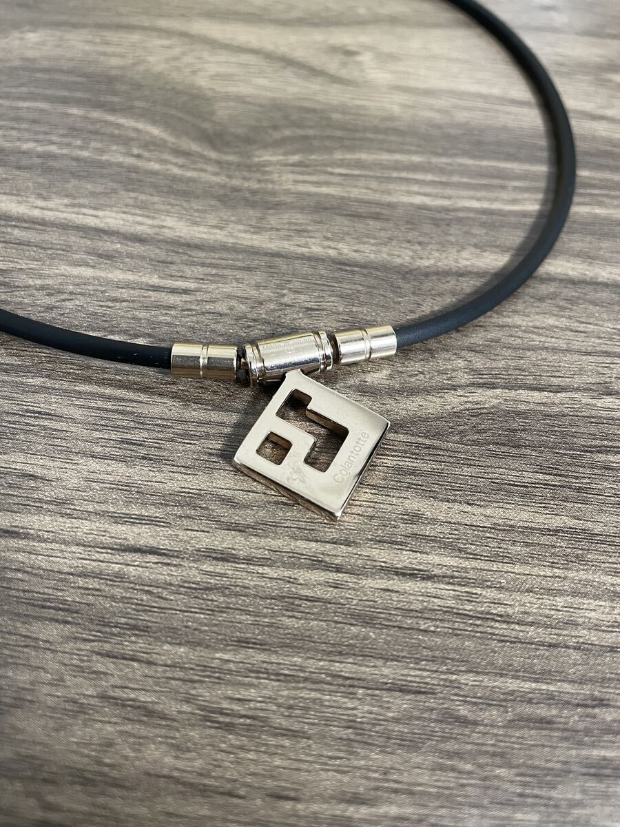 【裏面傷あり値下げ】 Colantotte コラントッテ 磁気ネックレス AURA mini シャンパンゴールド× ピンクラメ M43センチ_画像7