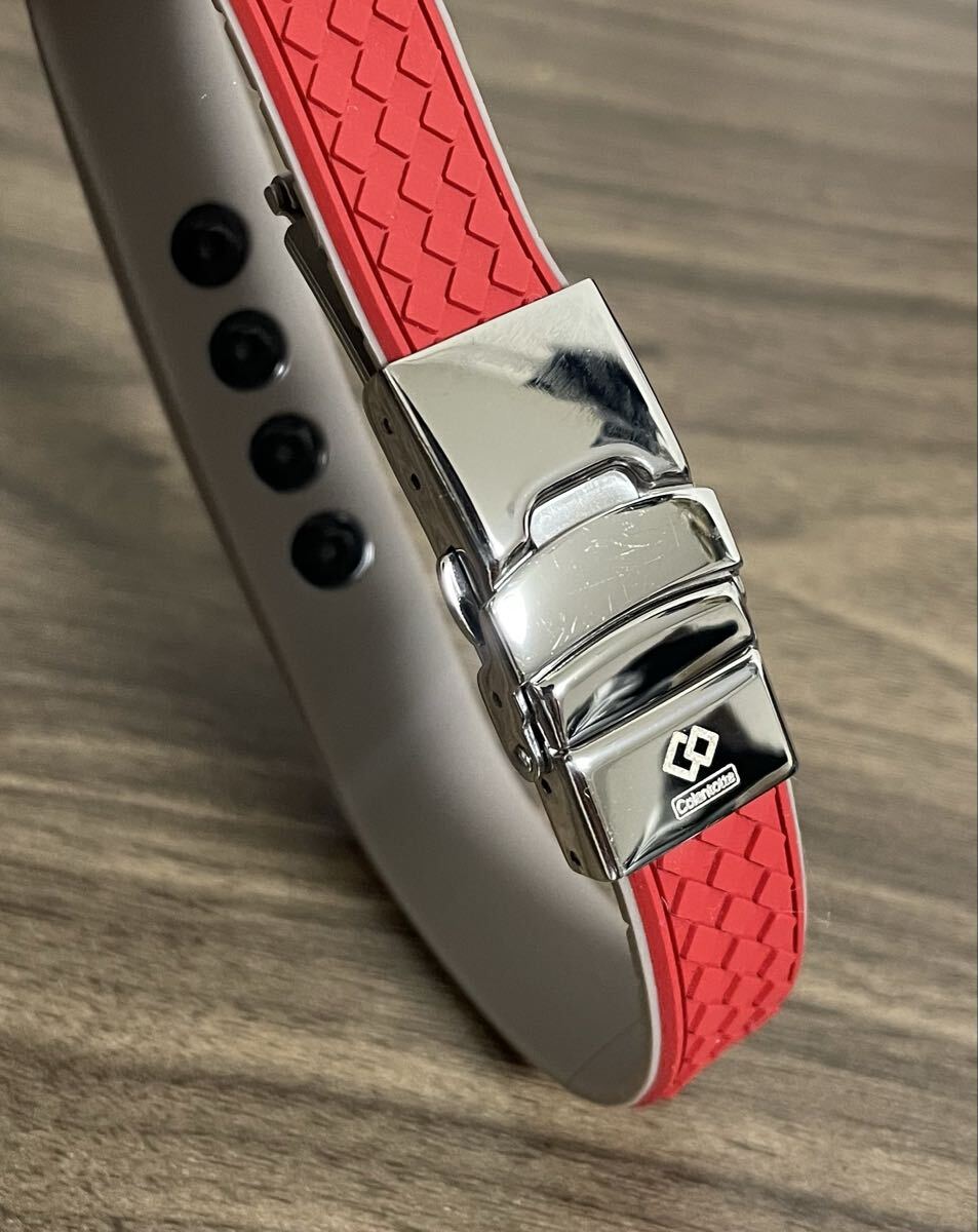 colantotte コラントッテ 磁気ブレスレット ループ QUON ガーネットレッド サイズ調整可能_画像3