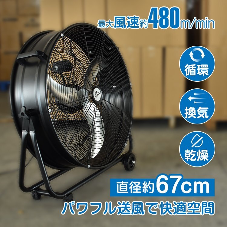 訳あり工場扇 扇風機 業務用 工場扇風機 工業扇 工業扇風機 床置き 置き型 大型 56cm フロア扇風機 サーキュレーター 換気 sg004‐ｗ_画像1
