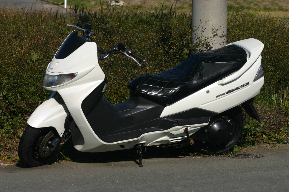 埼玉発216-11674Km】自賠責保険付 2000年 SUZUKIスカイウェイブ250 TYPE-S CJ42A 状態良好ベンツテール_画像1