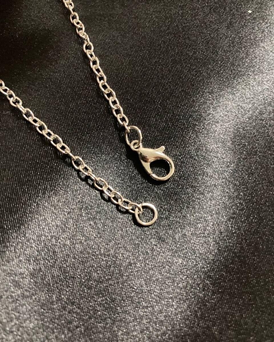 シルバー スパイラル ネックレス 高級感 モードデザイン アートモチーフ メンズ レディース　渦巻　個性派 ユニセックス 新品 未使用_画像5