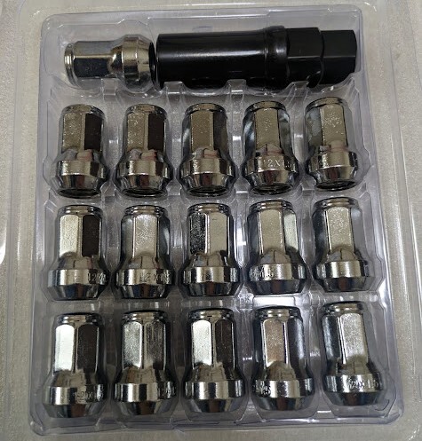 ホイール ナット M12 P1.5 袋 スチール 17HEX 30mm 60° テーパー 16個 トヨタ マツダ ホンダ ダイハツ ミツビシ いすゞ クロム ボルト_画像10