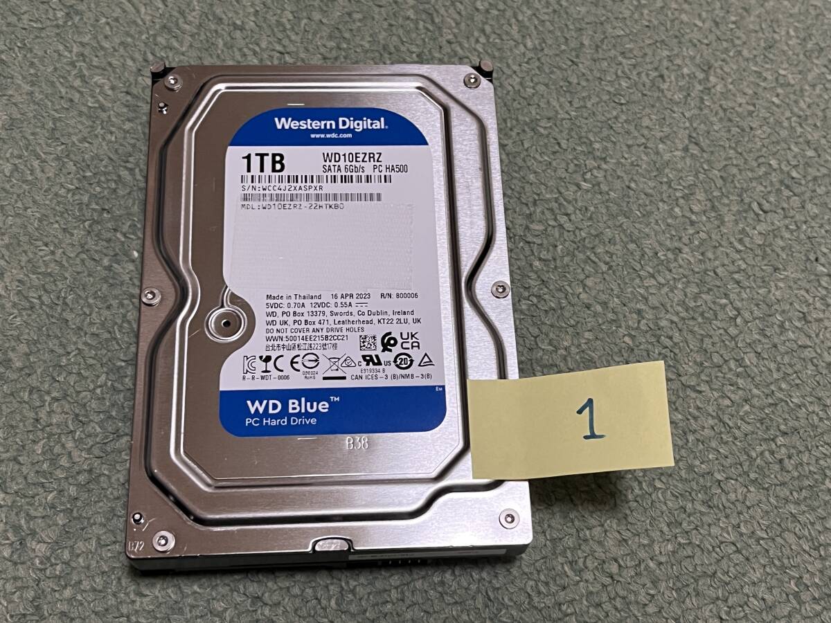 WD Blue WD10EZRZ -22HTKB0 1TB ①_画像1