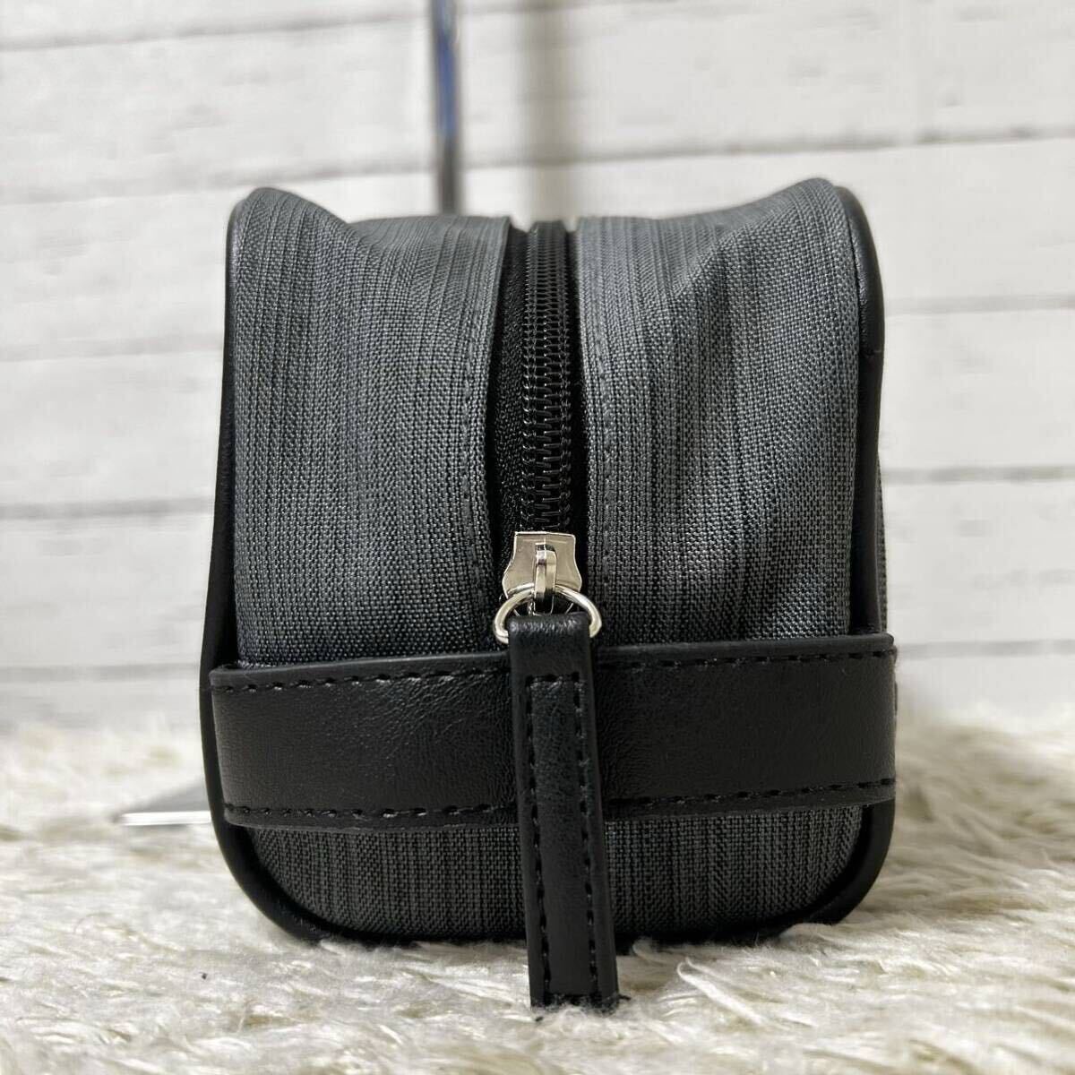 [ новый товар не использовался ]1 иен ~ BVLGARI BVLGARY ручная сумочка сумка клатч бизнес работа высококлассный парусина женский мужской 