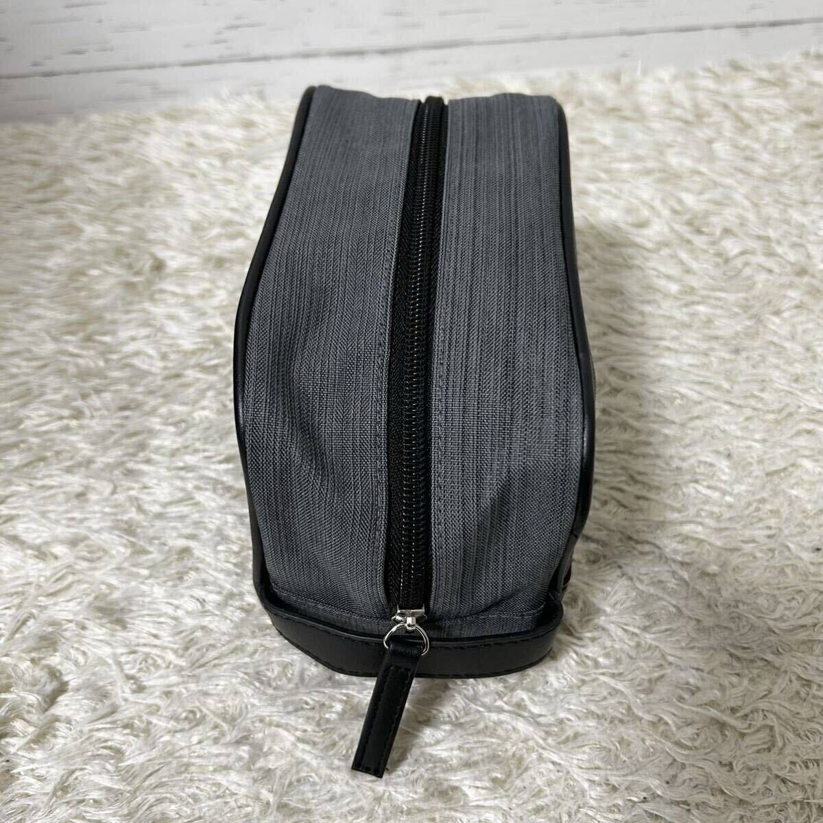 [ новый товар не использовался ]1 иен ~ BVLGARI BVLGARY ручная сумочка сумка клатч бизнес работа высококлассный парусина женский мужской 