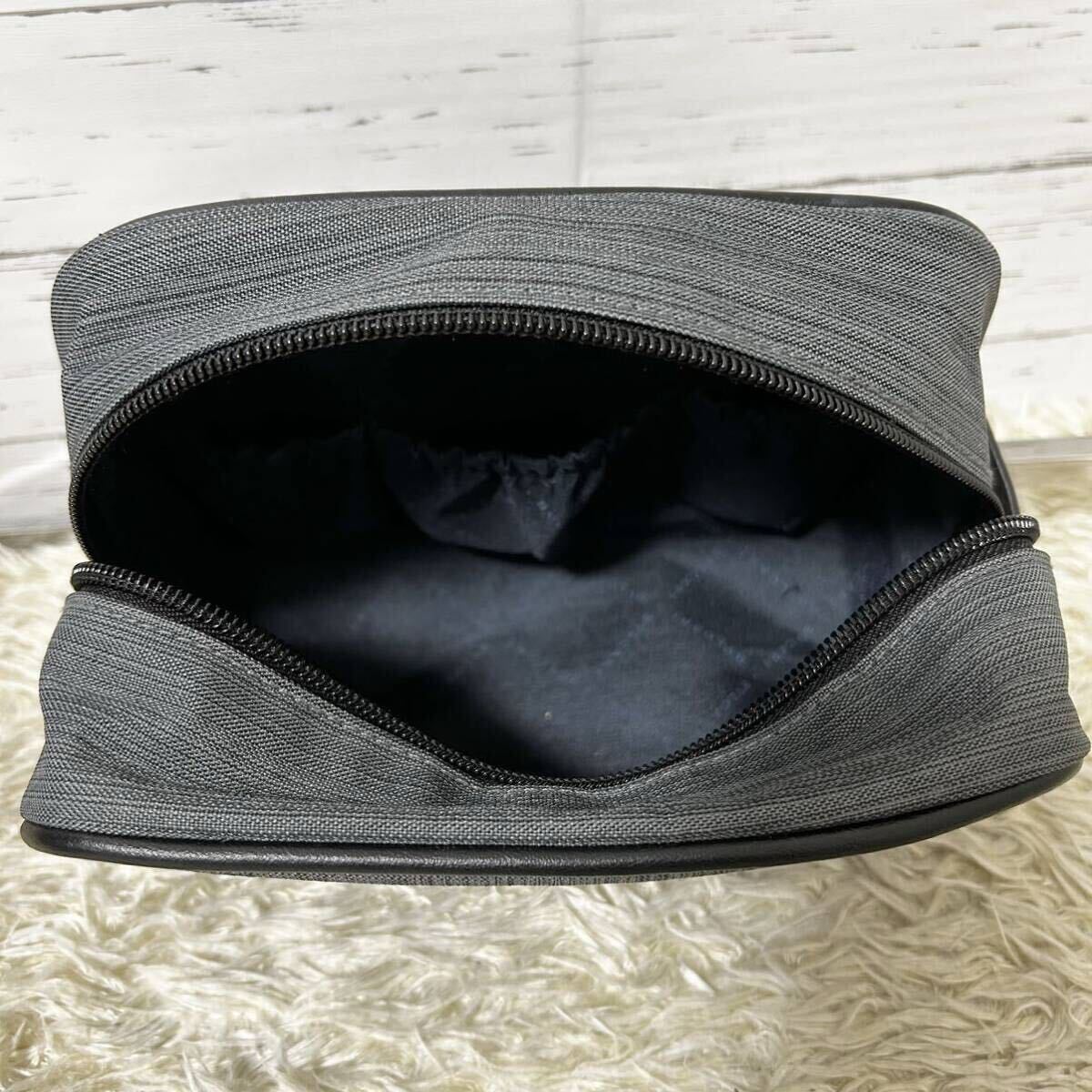 [ новый товар не использовался ]1 иен ~ BVLGARI BVLGARY ручная сумочка сумка клатч бизнес работа высококлассный парусина женский мужской 