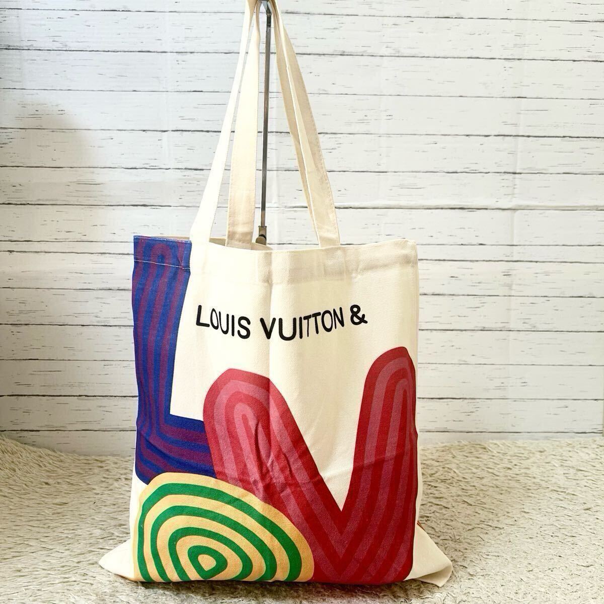 新品未使用/1円ルイヴィトン トートバッグ エコバッグ LOUIS VUITTON 肩がけ A4 メンズ レディース ロゴ 軽量_画像2