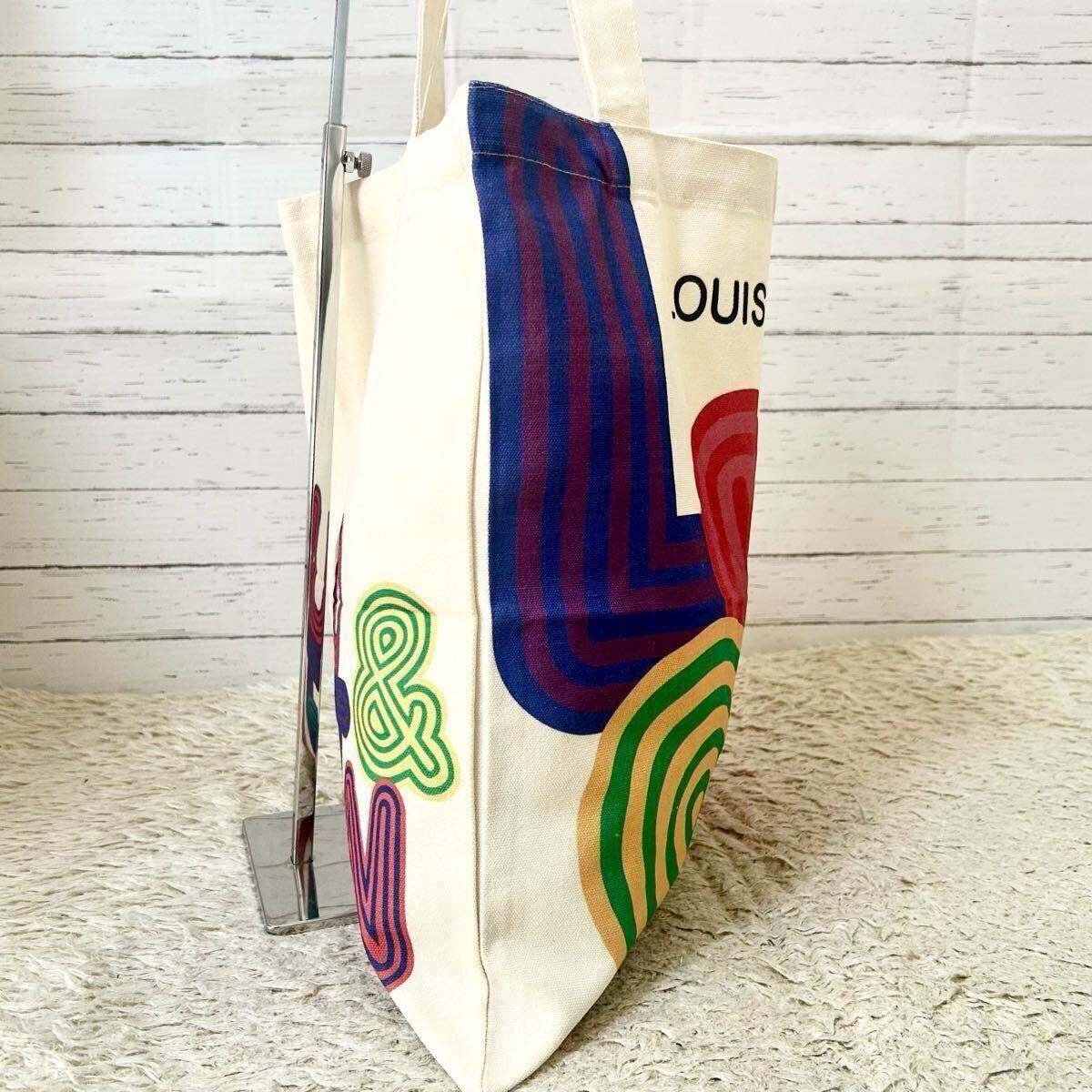 新品未使用/1円ルイヴィトン トートバッグ エコバッグ LOUIS VUITTON 肩がけ A4 メンズ レディース ロゴ 軽量_画像4