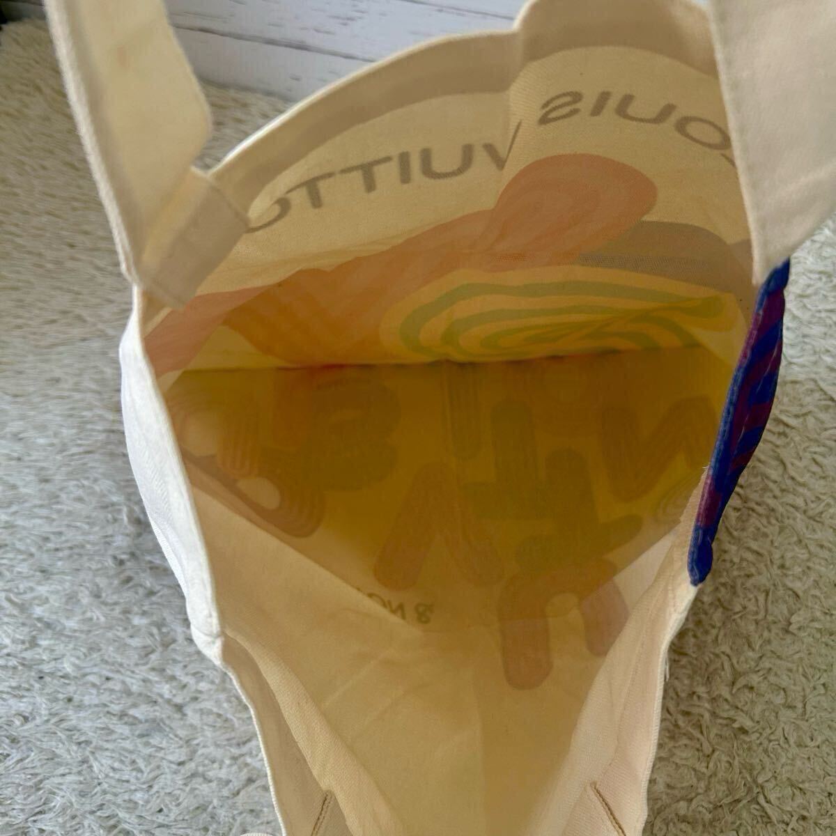 新品未使用/1円ルイヴィトン トートバッグ エコバッグ LOUIS VUITTON 肩がけ A4 メンズ レディース ロゴ 軽量_画像10