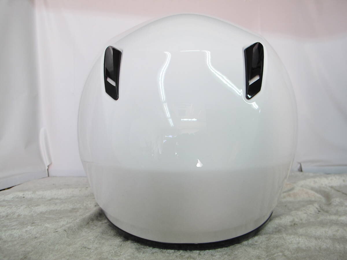 ■T11-78 HJC フルフェイス ヘルメット 【 CL-Y 】 Lサイズ 53～54㎝ 製造日 2017-10 ホワイト/白系 保存袋付き (キッズ ジュニア？)_画像4