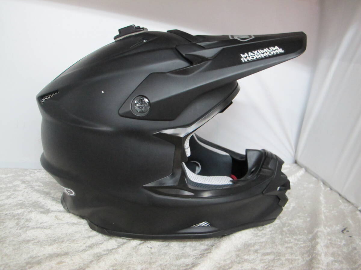 T11-120 SHOEI(ショウエイ) オフロード ヘルメット 【 VFX-W 】 Lサイズ 59㎝ 製造日 2013/11/14 マットブラック/黒系_画像3