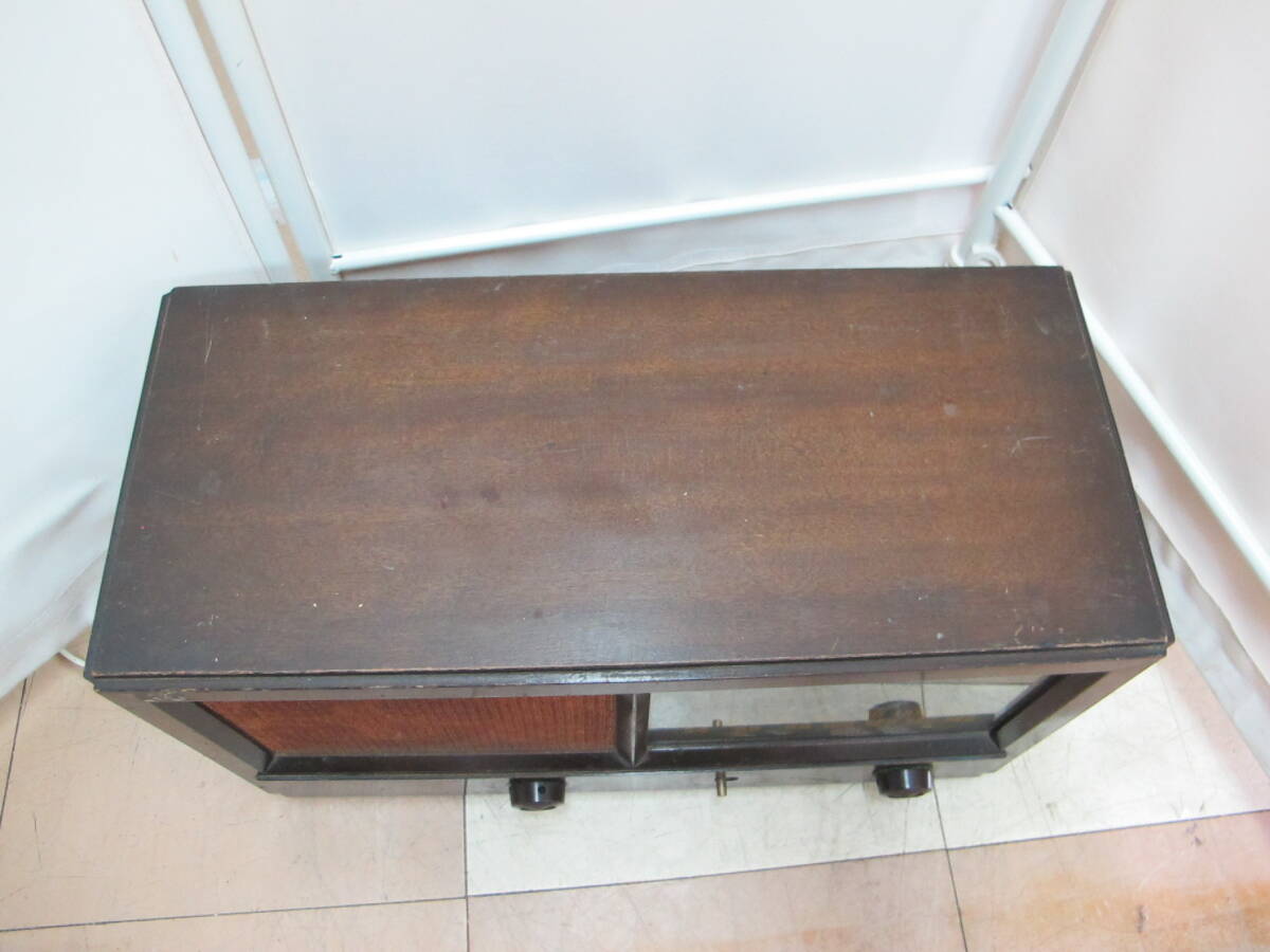 T11-133 YAMANAKA(山中電機) 真空管ラジオ 【 TELEVIAN SUPERHET / テレビアン 6S-402P 】 昭和レトロ アンティーク ヴィンテージ_画像5