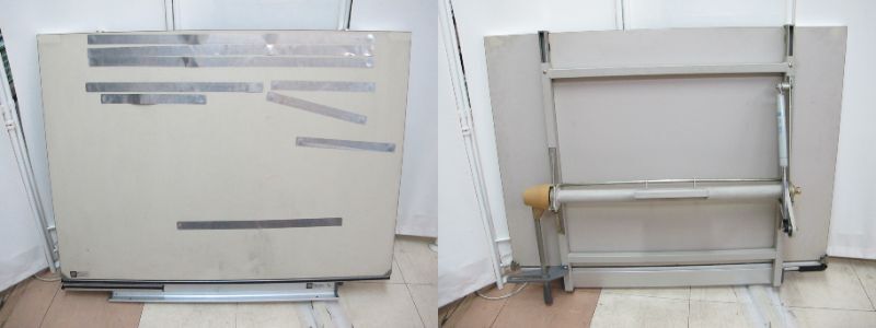 ■T11-107 MUTOH (武藤工業) 製図台 ( TW-300 )/ 製図板 ( マグネード )/ ドラフター ( EA-1000 )/ まとめ 台座/小物付き _画像2