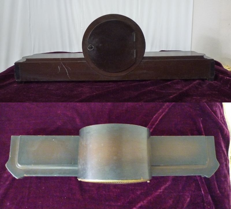 A11-132 Aichi (愛知時計) 置時計 ゼンマイ式置時計 時計 ゼンマイ式 アンティーク_画像4