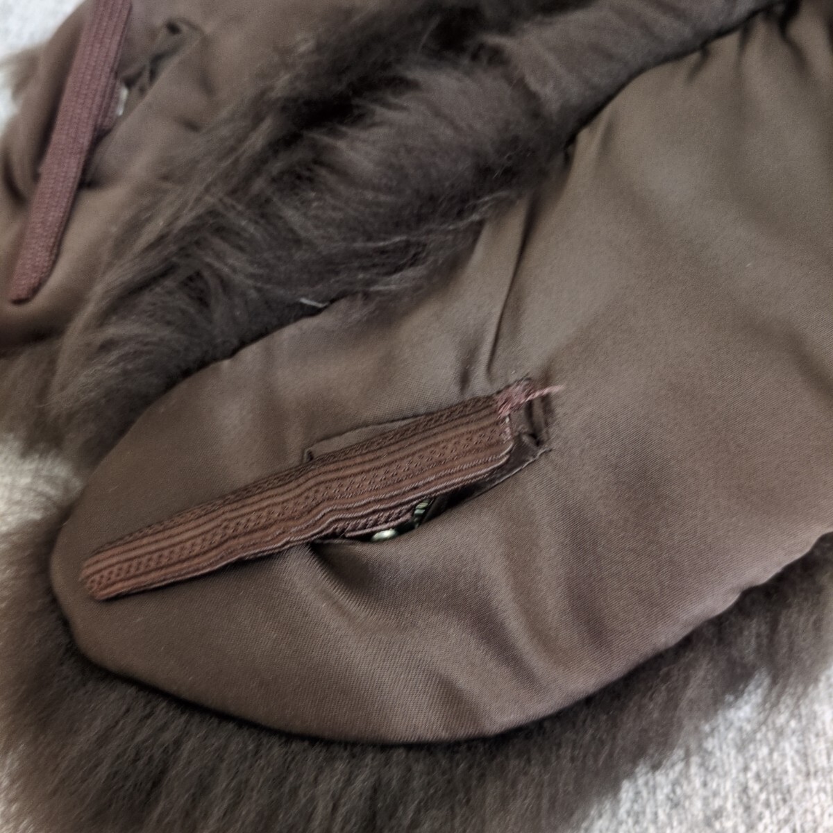 ファー毛皮★ティペット 襟巻 ダークブラウン_画像5