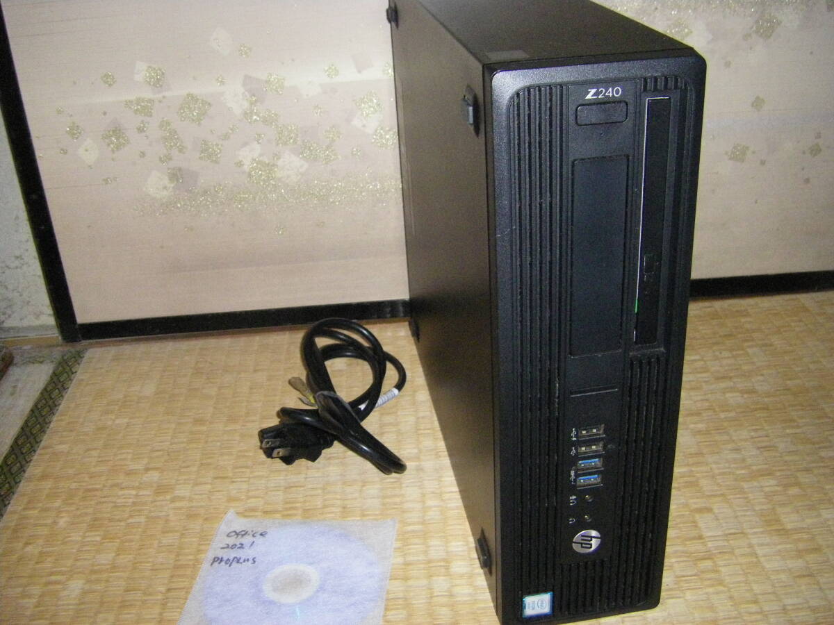 俊足Nvme最新Win11（25H2）&office2021 Z240 　Xeon　E3 122５V5　16GB　256GB-Nvme　1000GB-HDD　増設可能　3.5HDD×2　シリアルポート_画像1