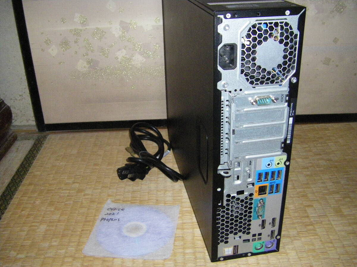 俊足Nvme最新Win11（25H2）&office2021 Z240 　Xeon　E3 122５V5　16GB　256GB-Nvme　1000GB-HDD　増設可能　3.5HDD×2　シリアルポート_画像2