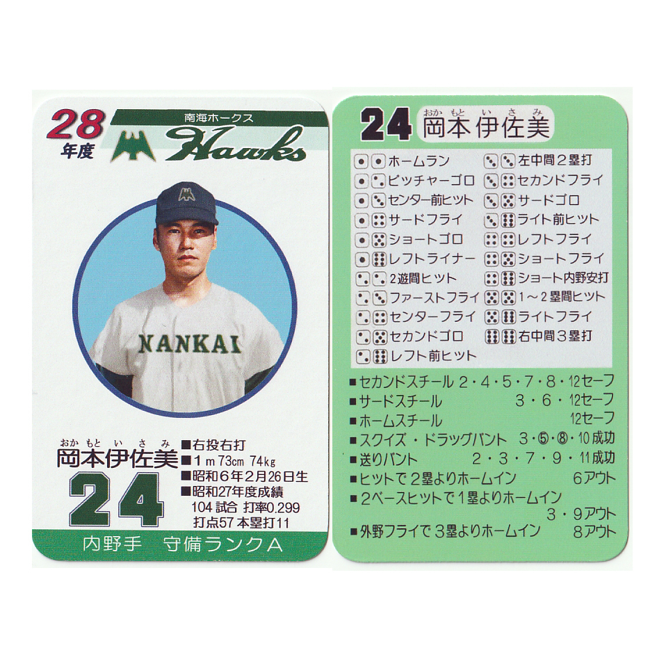 < собственный товар > Takara Professional Baseball карты style Showa 28 год (* описание товара обязательно чтение пожалуйста *)