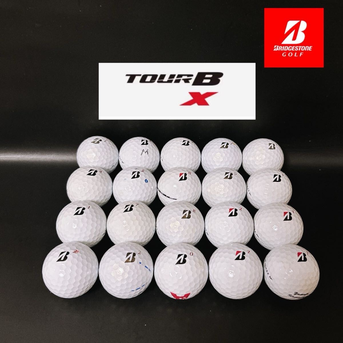 【MC48】Sランク●美品●ブリヂストン●BRIDGESTONE●ロストボール●ゴルフ●ツアー B X●TOUR ＢX●洗浄済●即日配送●1円スタート_画像1