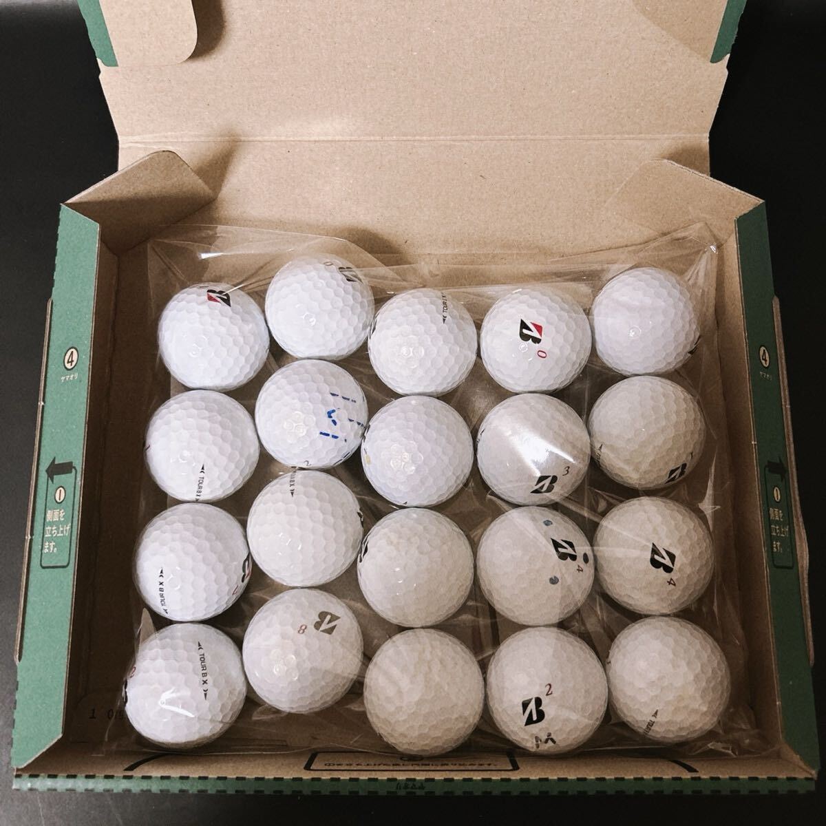 【MC48】Sランク●美品●ブリヂストン●BRIDGESTONE●ロストボール●ゴルフ●ツアー B X●TOUR ＢX●洗浄済●即日配送●1円スタート_画像6