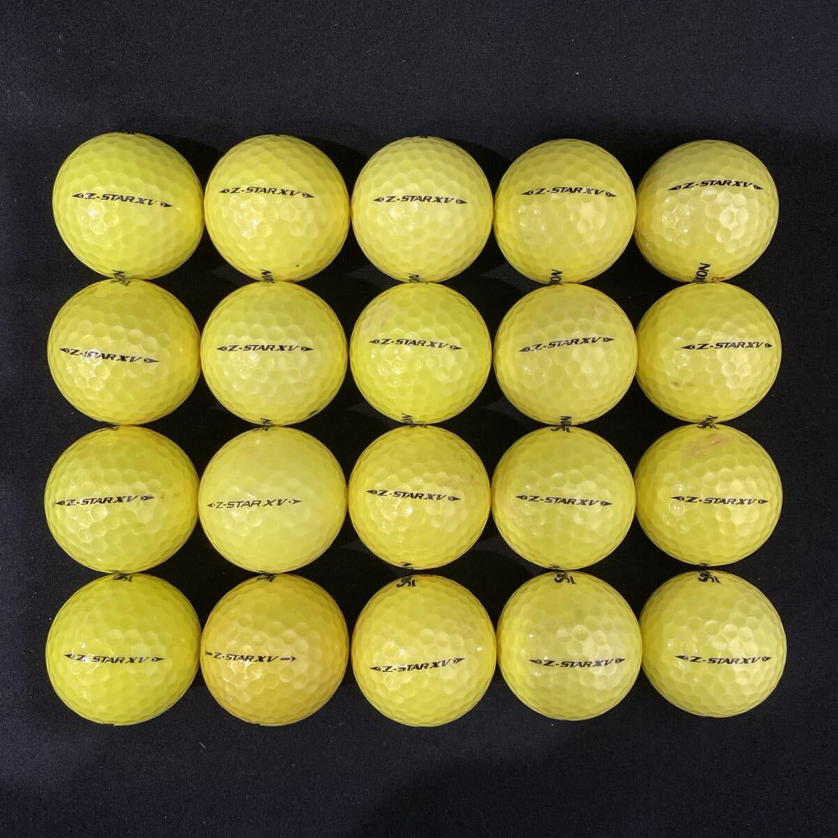 【MC49】S〜Aランク●スリクソン●SRIXON●Z-STAR XV●ダンロップ●洗浄済●ロストボール●ゴルフボール●20個●1円スタート●良品_画像3