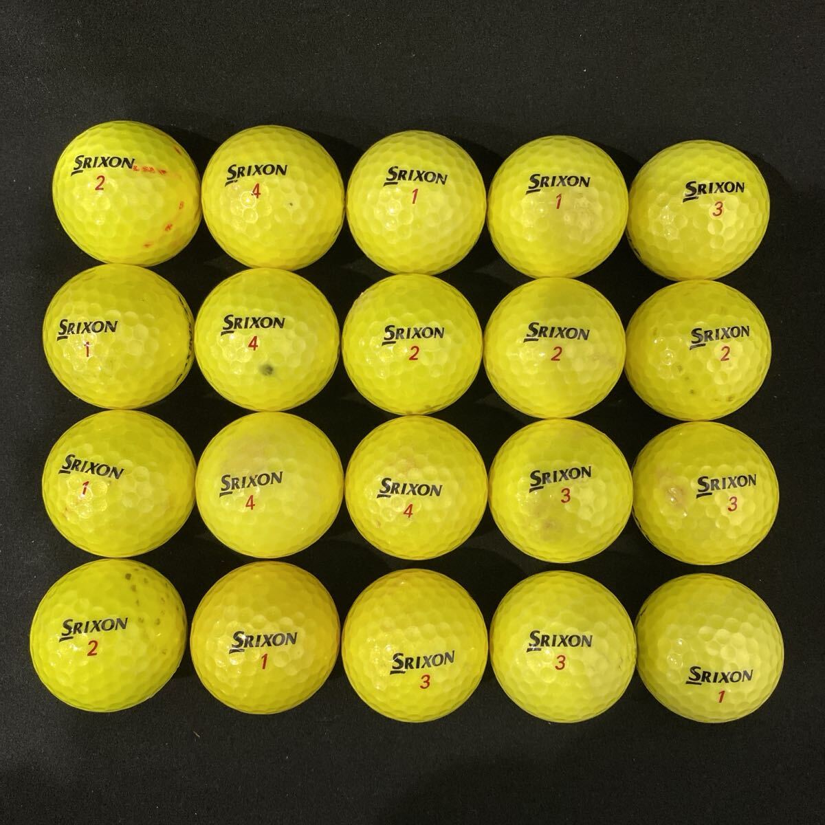 【MC49】S〜Aランク●スリクソン●SRIXON●Z-STAR XV●ダンロップ●洗浄済●ロストボール●ゴルフボール●20個●1円スタート●良品_画像5
