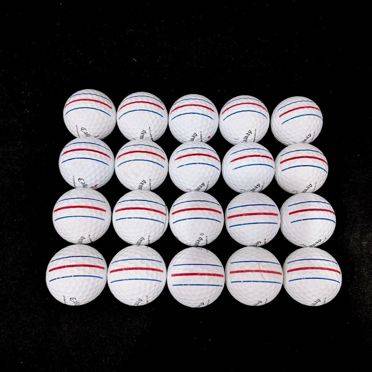 【MC61】S〜Aランク●キャロウェイ●Callaway●CHROME SOFT・X混合●クロムソフト・X混合●トリプルトラック●ロストボール●1円●美品_画像3