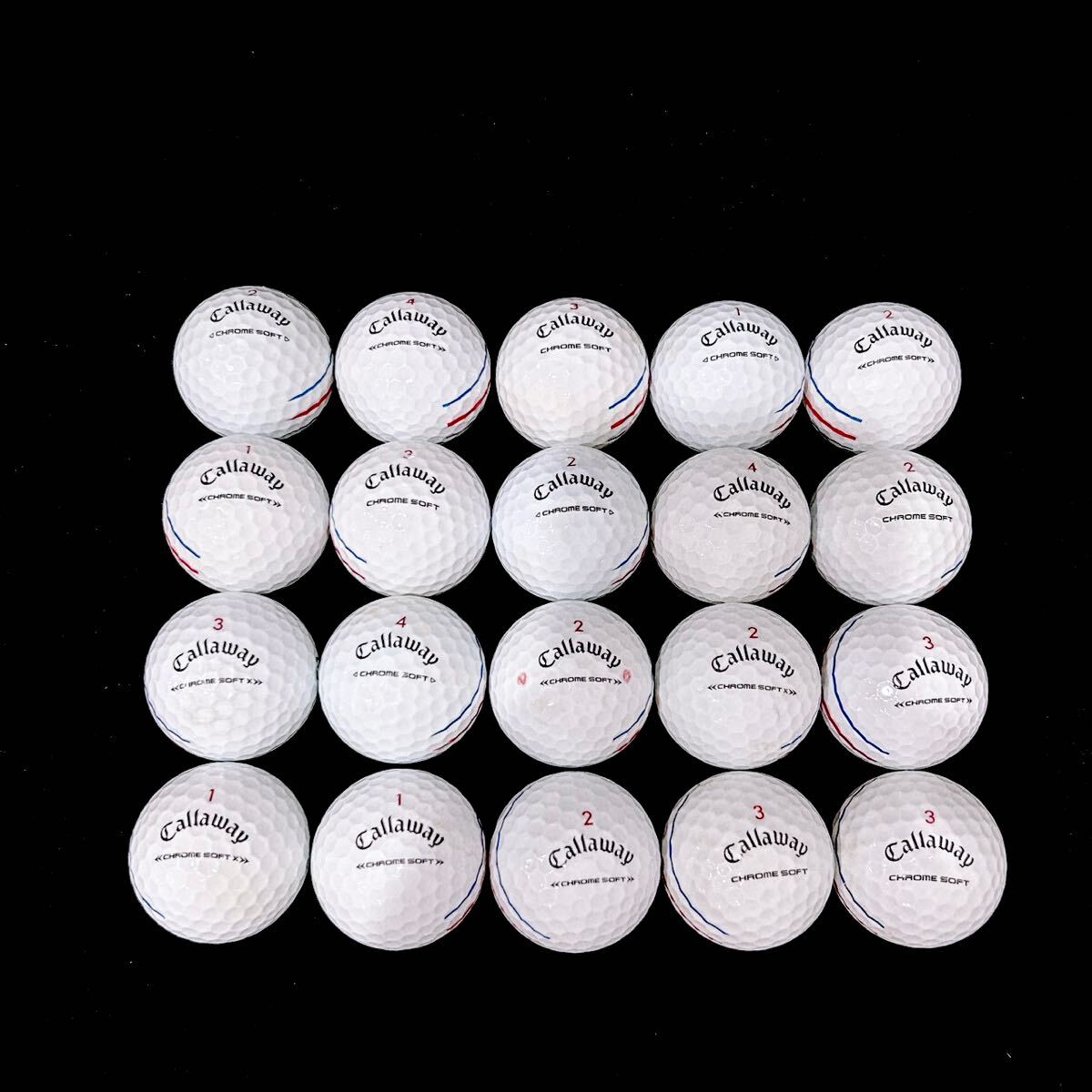 【MC83】S〜Aランク●キャロウェイ●Callaway●CHROME SOFT・SOFT X●クロムソフト・クロムソフトX●トリプルトラック●ロストボール●1円_画像5