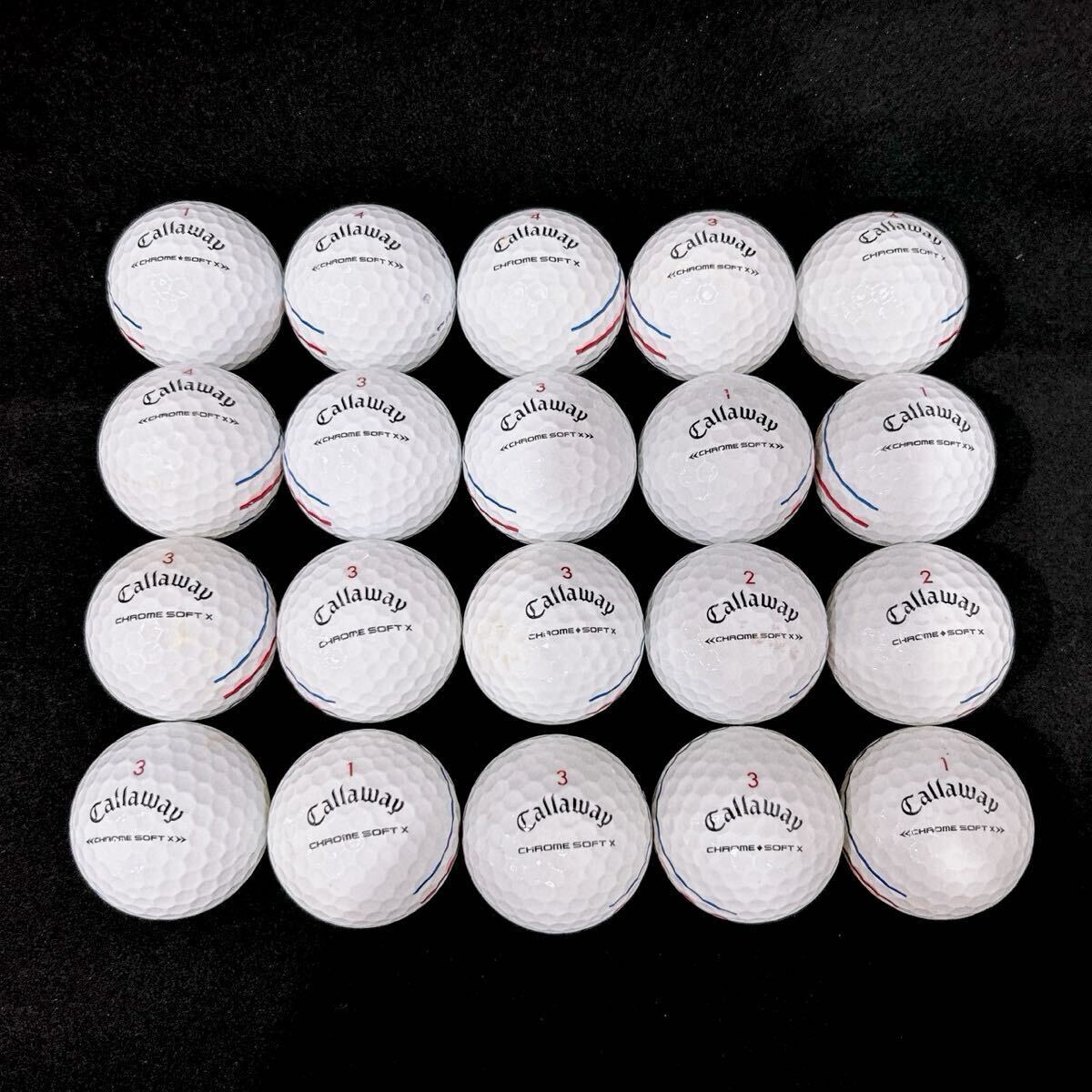 【MC63】Sランク●キャロウェイ●Callaway●CHROME SOFT X●クロムソフトX●トリプルトラック●ロストボール●1円スタート●美品_画像2
