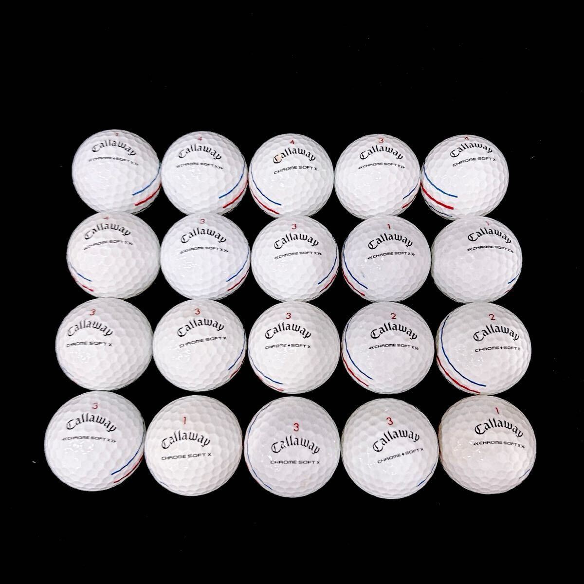 【MC63】Sランク●キャロウェイ●Callaway●CHROME SOFT X●クロムソフトX●トリプルトラック●ロストボール●1円スタート●美品_画像5