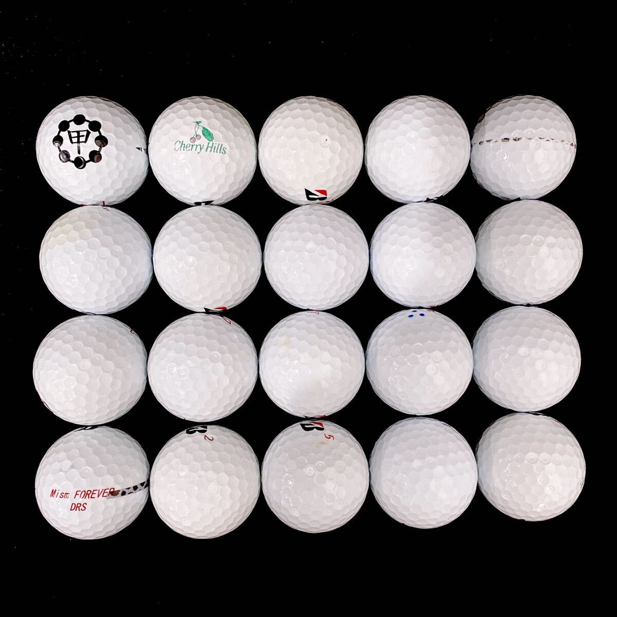 【MC1】Sランク●ブリヂストン●美品●BRIDGESTONE●ロストボール●ゴルフボール●ツアー B X●TOUR ＢX●20個●洗浄済●1円●即日配送_画像4