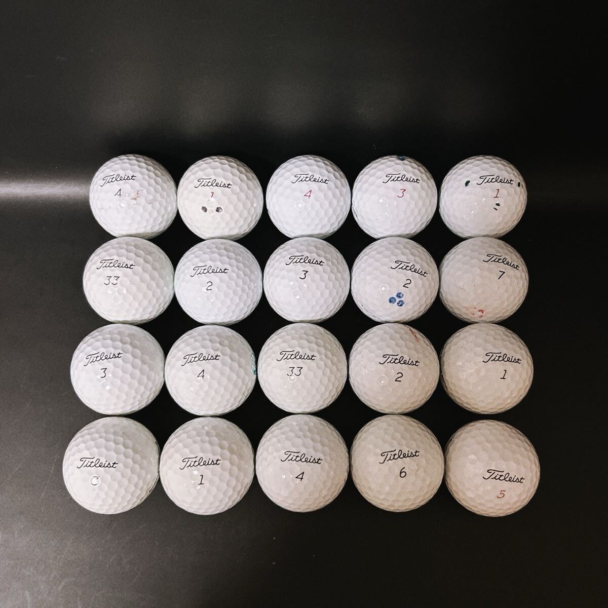 【A3】S〜Aランク●タイトリスト●ロストボール●20個●Titleist ●Pro V1・V1X混合●プロ V1・V1X混合●ゴルフボール●1円スタート_画像5