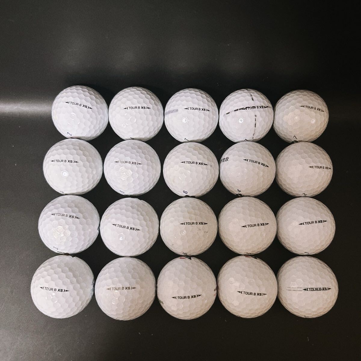 【MC5】Sランク●ブリヂストン●BRIDGESTONE●ロストボール●ゴルフボール●ツアー B XS●TOUR ＢXS●20個●洗浄済●1円スタート●即日配送_画像3