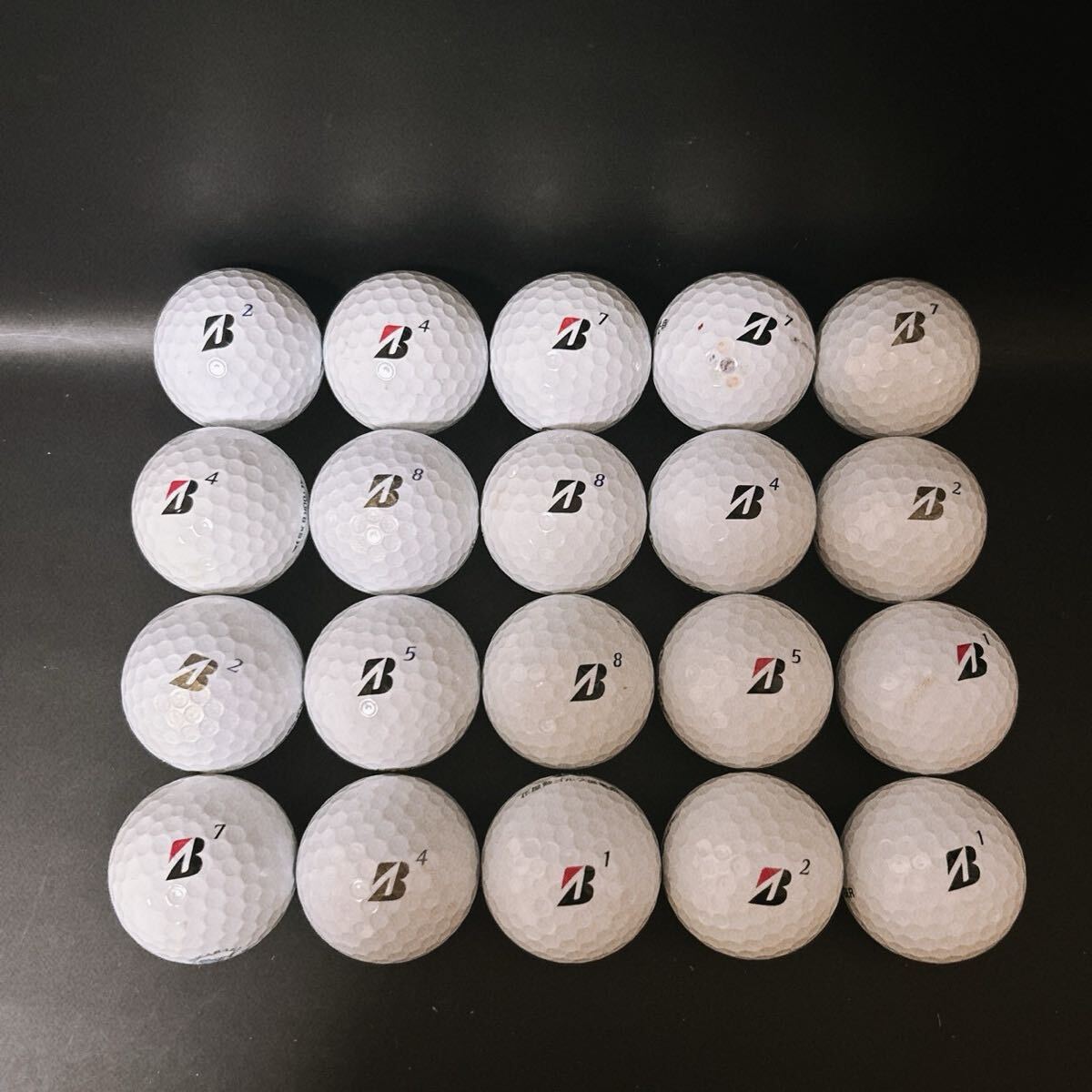 【MC5】Sランク●ブリヂストン●BRIDGESTONE●ロストボール●ゴルフボール●ツアー B XS●TOUR ＢXS●20個●洗浄済●1円スタート●即日配送_画像5